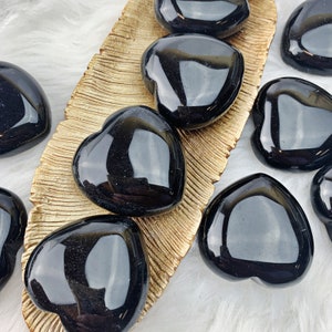 Obsidian Heart Shape Crystal Protection Black Heart Shape Crystal Protection Obsidian Heart Obsidian Protection Stone Crystal Protection