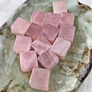 Rose Quartz Cubes *HIGH QUALITY*