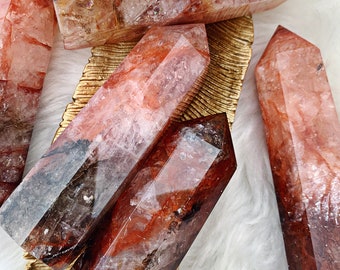 Fire Agate Tower | Point | Wand | Decor
