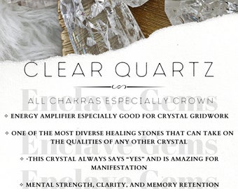 Printable Crystal Information Card Crystal Meaning Cards Download PDF PNG Gemstone Properties Card Gemstone Information Download