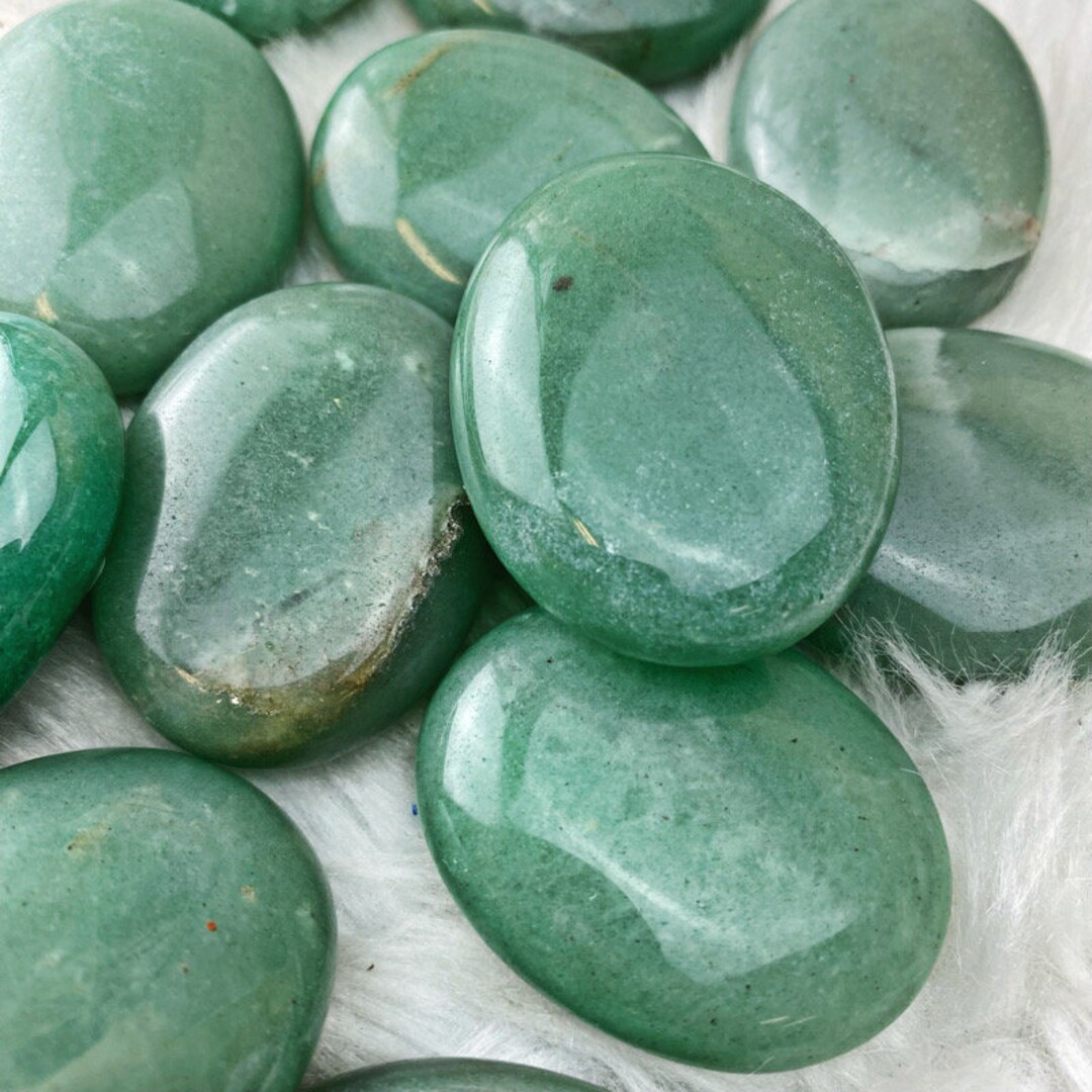Aventurine Palm Stone Crystal Healing Tools Aventurine Green Stone