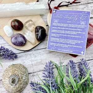 Antianxiety Crystal Kit | Tumbled Crystal Specimens