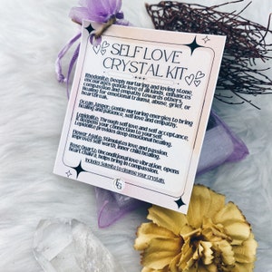 Self Love Crystal Gift Bag Tumbled Crystal Specimens Love Gift Bag Self Love Crystal Gift for Crystal Lover Crystal Gift Idea Gift for Love
