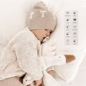 White noise goose plush Mr. Duck | baby lovey,sleep noise, goose stuff animal,white sound,baby comforter,sleep sound lovey,sound baby sleep