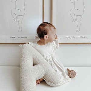 Almofada com alfabeto Bouclé | Almofada com iniciais | Almofada Bouclé | Almofada com letras | Almofada com letras Bouclé | Almofada com letras | Almofada com iniciais para crianças