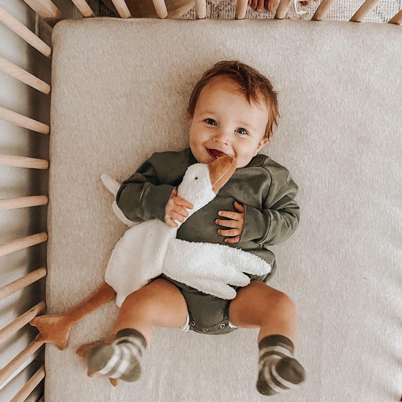 Baby comforter Mr. Goose | duck plush,plush toy,goose plush,duck plushie,duck lovey,goose stuff animal,baby comforter,lovey,baby lovey