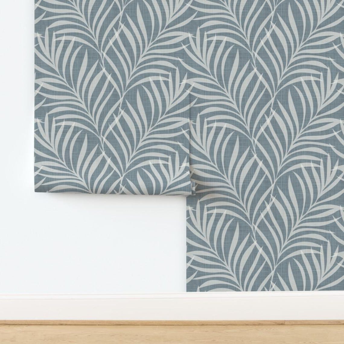 Palm Leaf Wallpaper | Tropical Coastal Nautical | Peel and Stick ...
