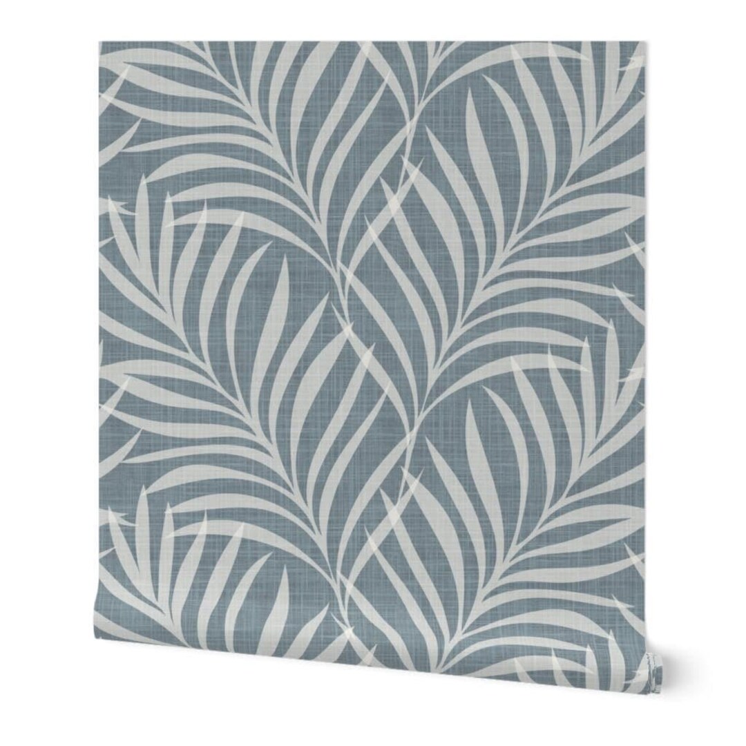Palm Leaf Wallpaper | Tropical Coastal Nautical | Peel and Stick ...