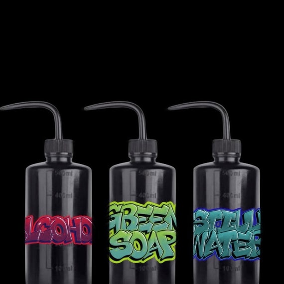 Tattoo Squeeze Bottle Labels / Tattoo / Label Packs / Supplies Etsy