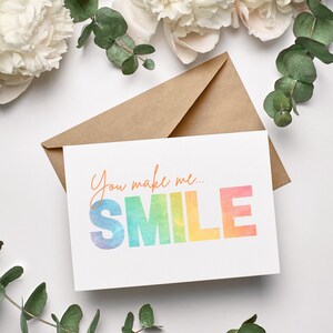 Tarjetas de agradecimiento editables / Arco iris / Tarjetas de notas digitales DIY / Descarga instantánea