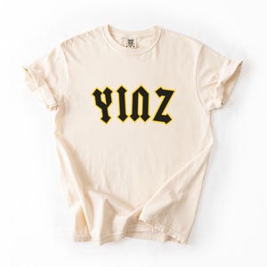 Pittsburgh Football Yinz Shirt | Black and Gold Tee for Yinzers | Gift for Steel City Fans | Pittsburgh Baseball Hockey Sports