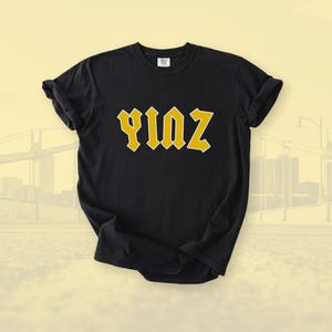 Pittsburgh Football Yinz Shirt | Black and Gold Tee for Yinzers | Gift for Steel City Fans | Pittsburgh Baseball Hockey Sports