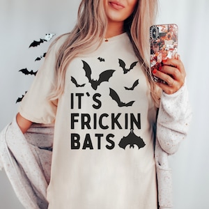 It&#39;s Frickin Bats Halloween Shirt | Funny Tee for Spooky Season and Fall Lovers | Comfort Colors Premium Tee