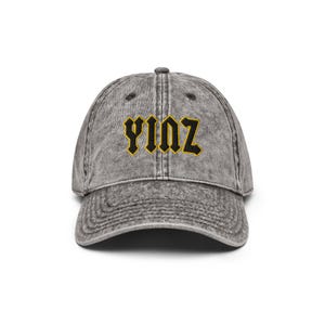 Pittsburgh Yinz Hat | Pittsburgh Sports Fan Baseball Cap | Embroidered Vintage Washed Dad Hat | Steel City Gift for Yinzer