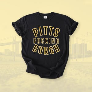 Pittsburgh Football Shirt | Black and Gold Crewneck for Yinzers | Gift for Steel City Fans | Pittsburgh Baseball Hockey Sports