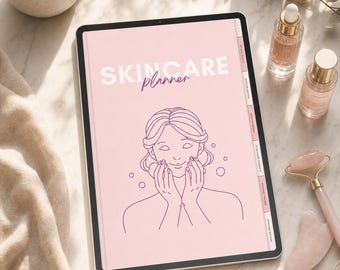 Digitale huidverzorgingsplanner | Beautyroutinetracker, doelen stellen (pdf-download)