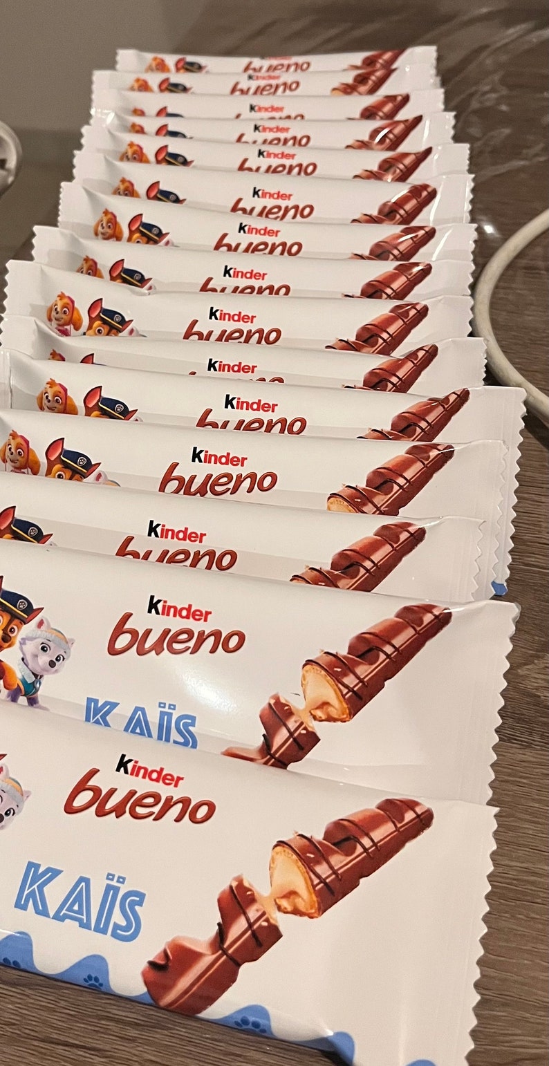 Kinder bueno emballage personnalisé / anniversaire mariage - Etsy France