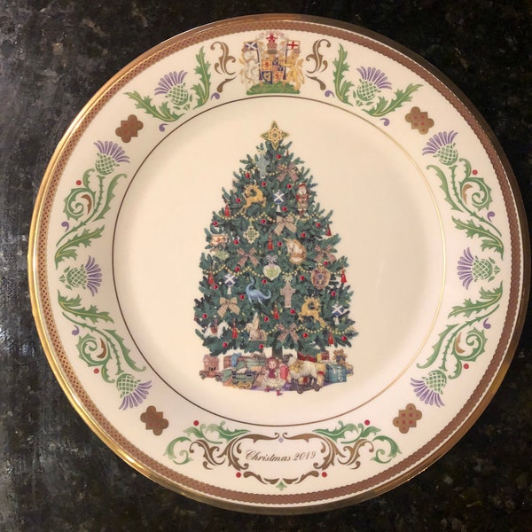 Lenox Around the World Christmas Trees Plates Etsy