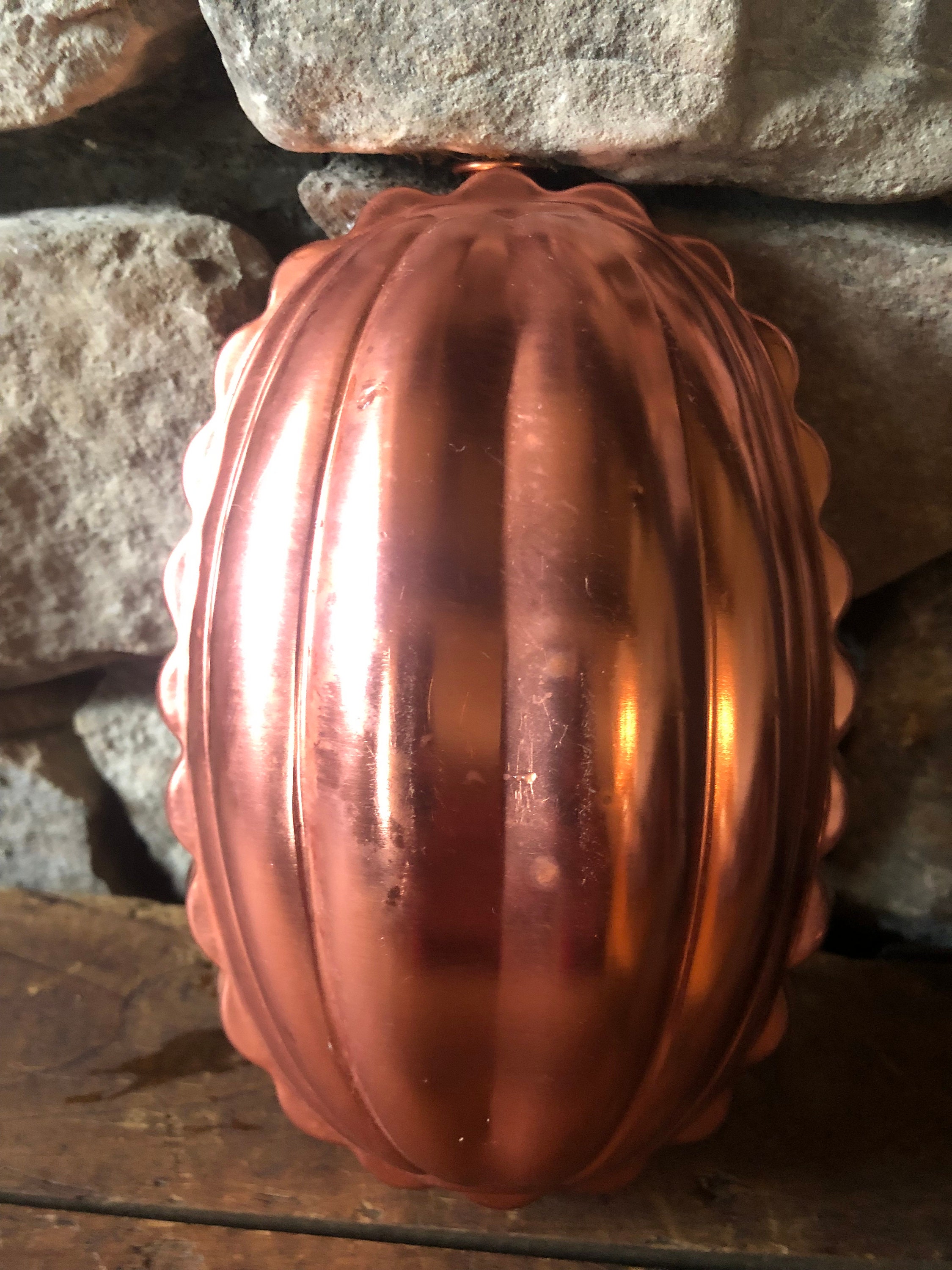 Vintage Copper Jello Molds Bundt/ Heart/ Nut/ Egg/ Polka Dot Etsy