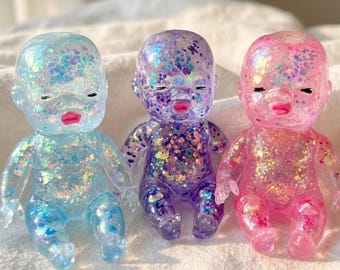 Maltose Glitter Baby Squishy Slow Rise Fidget Toy Kawaii Stress Ball Collectible