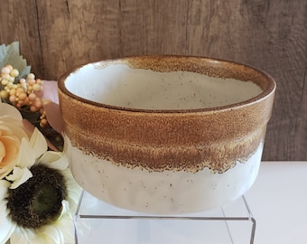 Vintage McCoy #7059 Drip Glaze Pottery Bowl Pottery Mixing Bowl Decorative Pottery Bowl