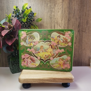 Vintage Four Seasons Tin: Made in England, Decorative Storage