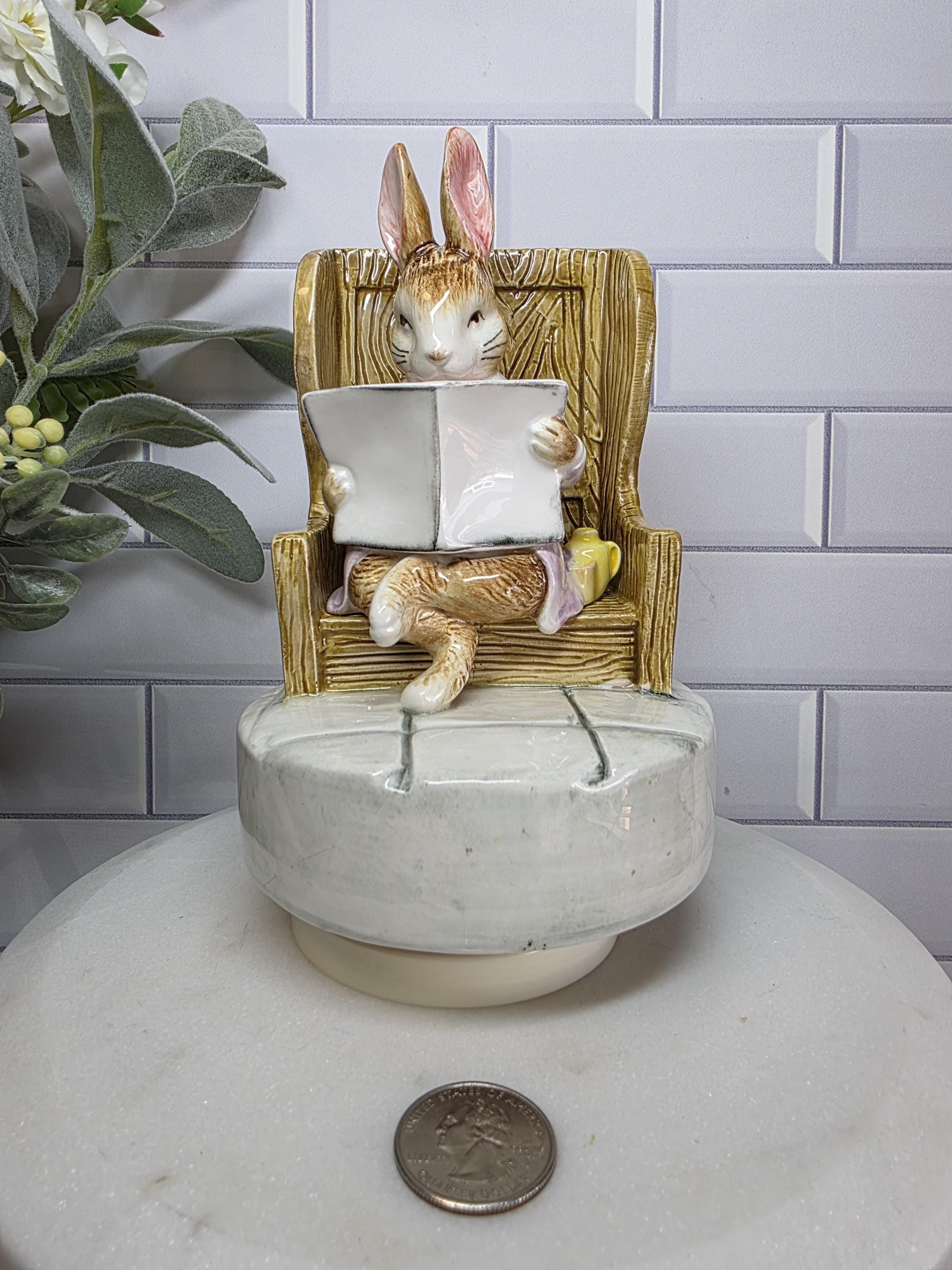 Vintage Beatrix Potter Music Box: Schmid 