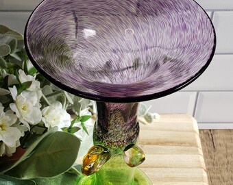 Vintage Signed Kosta Boda Wind Pipes #48176 Art Glass Vase by