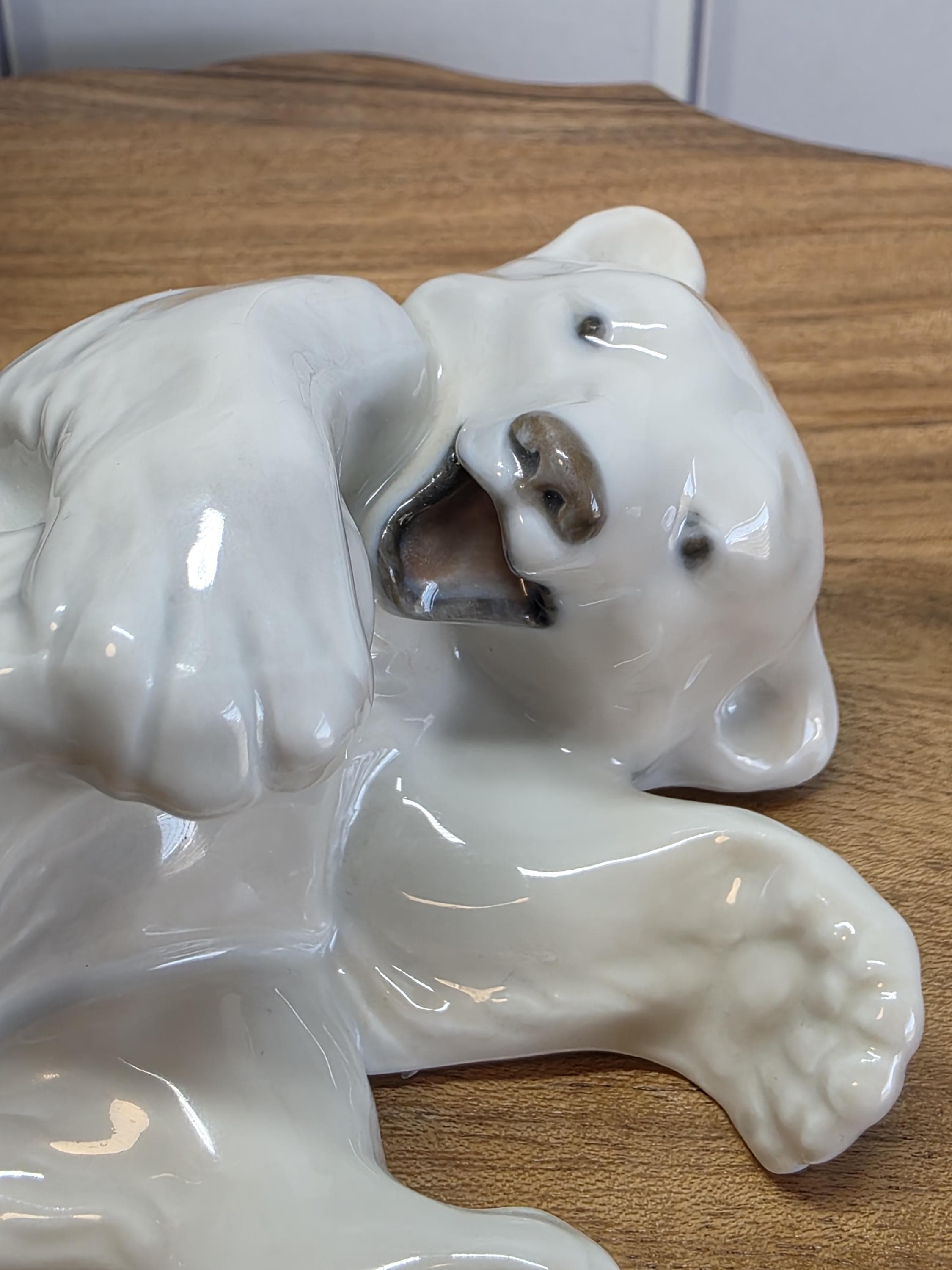 Vintage 1962 Royal Copenhagen Porcelain Polar Bear Cub Figurine