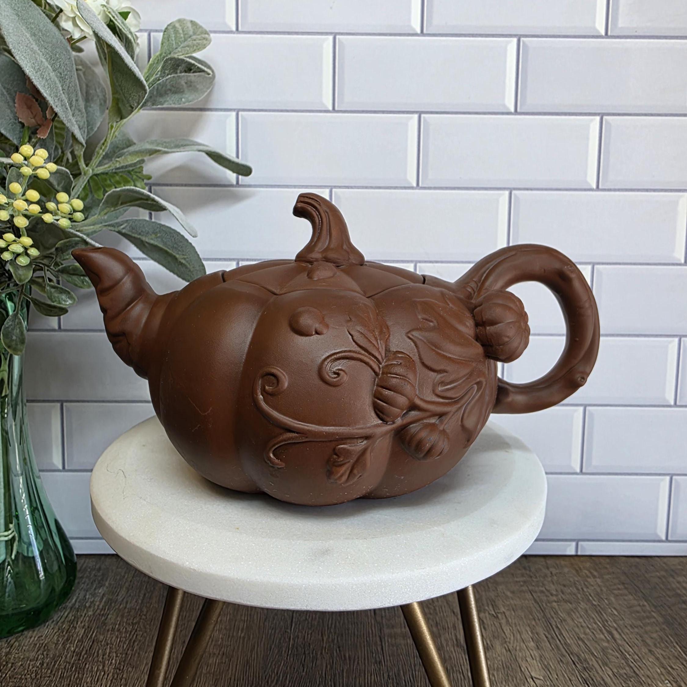 Vintage Authentic Chinese Yixing Zisha Clay Handmade Pumpkin/gourd