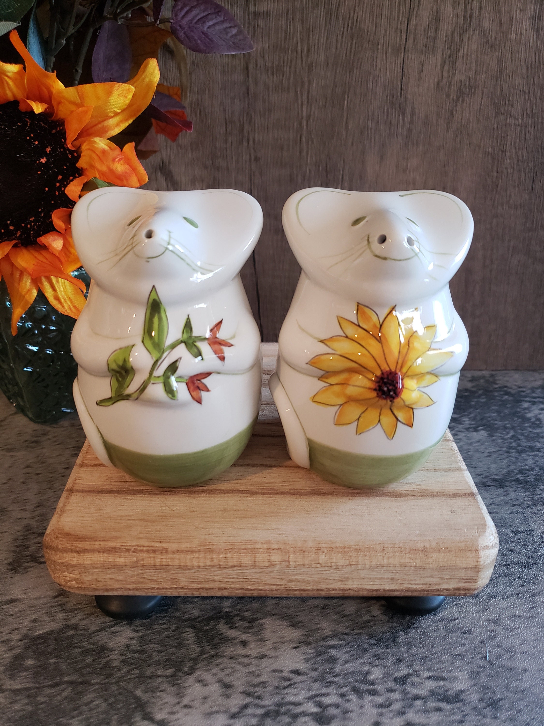 置物 Supreme Ceramic Salt and Pepper Shaker Vintage Laurie Gates Ceramic Mouse Salt & Pepper Shaker Set Spice