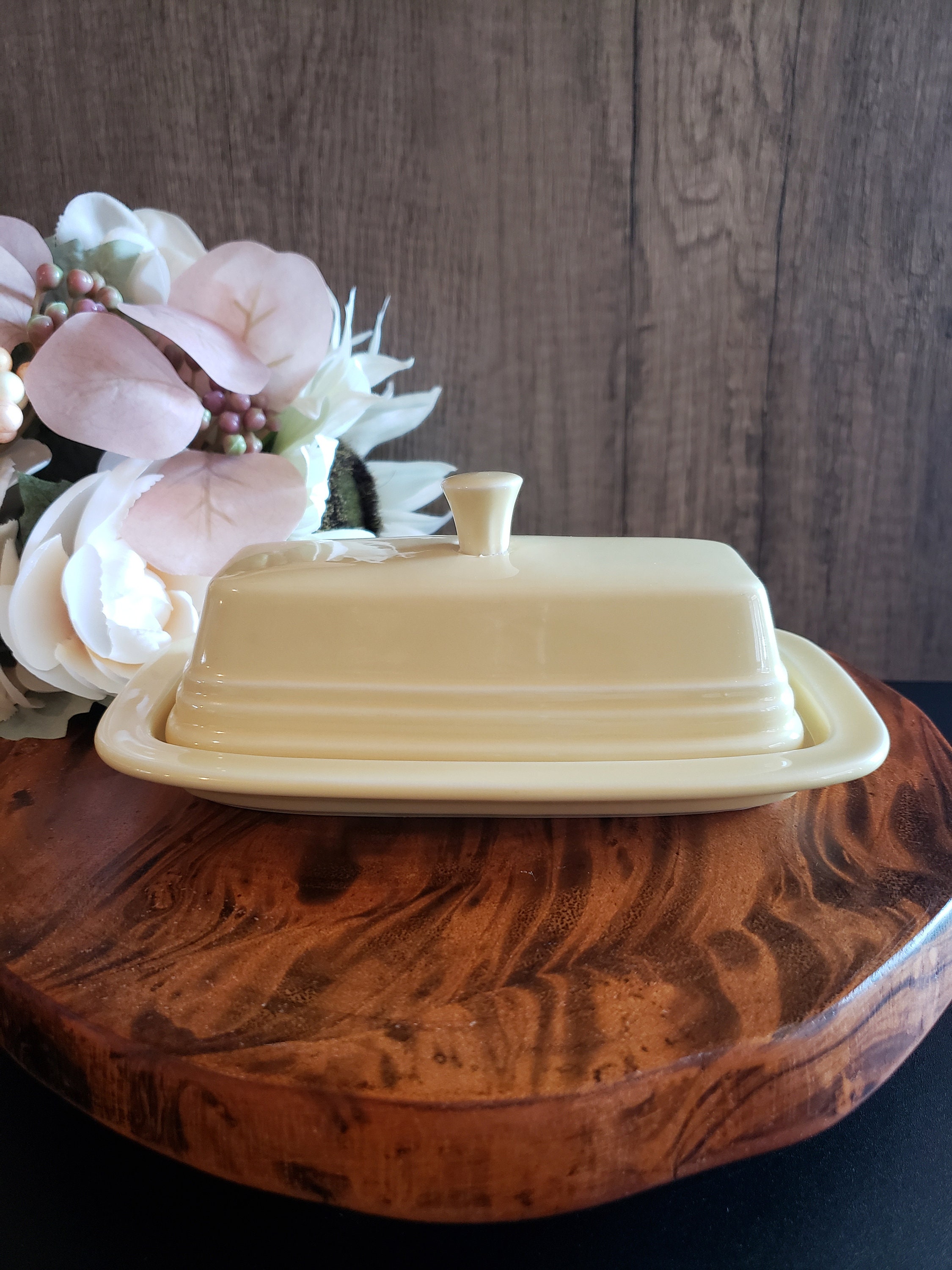 1990's Fiestaware Homer Laughlin Retired Small Butter Dish Etsy