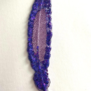 Feather Glitter Bookmark