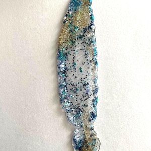Feather Glitter Bookmark