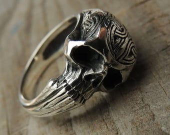Unique Skull Ring | Sterling Silver Unisex Jewelry |