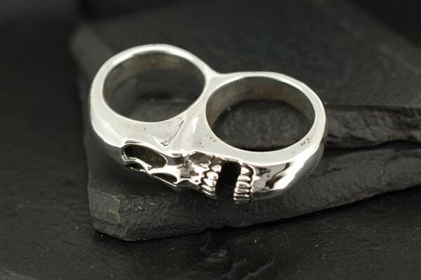 Einzigartige Totenkopf Ring | Unisex Ring | Skull Ring | Gothic Schmuck | 925 Silber Totenkopf Ring | Biker Ring | Schädel Silber Ring |