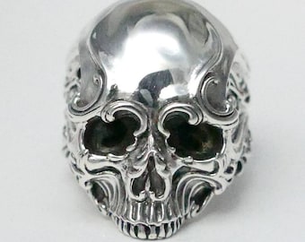 Sterling Silver Skull Ring - Gothic Jewelry, Gift For Him