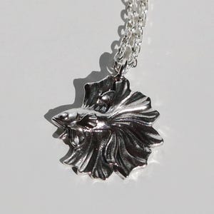 925 Sterling Silver Fish Pendant Necklace, Silver Fish Pendant, Sea Lover Jewelry, Fish Lover Gift, Silver Fish Necklace, Gift For Her