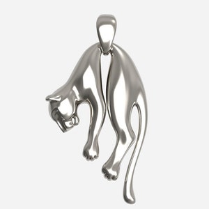 925 sterlingzilveren hangende panterhanger - dierlijke bedelhanger - zilveren panterhanger - uniseks hanger - panterhanger - cadeau voor haar