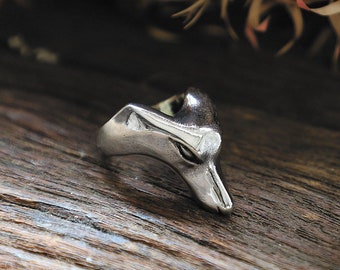 Sterling Silver Anubis Ring