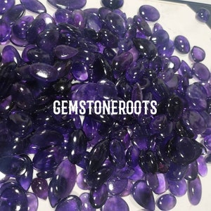 Cabochon d&#39;améthyste violette naturelle, améthyste africaine. Améthyste en vrac, améthyste pour bijoux, lot d&#39;améthyste en gros