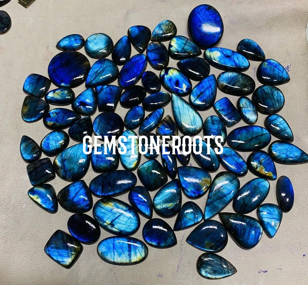 Amazing Labradorite Crystal Blue Fire Labradorite Gemstone Blue Fire ...