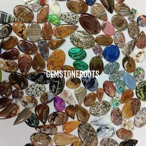 Top Quality Mix Cabochon Lot, Multi Stone Loose Gemstone, Mix Stone Wholesale Lot, Natural Gemstones, Gemstone Cabochon Mix Shape Size Lot