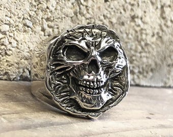 Skull 925 Sterling Silver Skull Skull Silver Ring