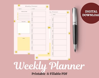Minimalist Weekly Planner Printable: A4 To-Do List (Digital Download)