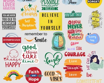 Motivational SVG Design Bundle: 82 Hand-Lettered Graphics (Digital Download)