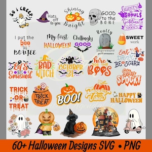 Halloween SVG Bundle: Hand-Lettered Designs (Digital Download)