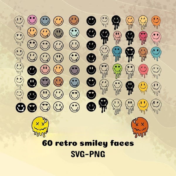 60 Pre-Cropped Individuals, PNGs SVGs Digital Stickers, Smiley Stickers, Pre-cropped iPad Stickers, Goodnotes Stickers, Stickers Sheets