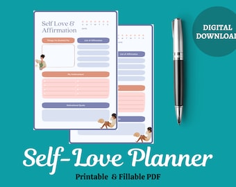Self-Care Journal: Mental Health & Wellness Planner (Digital Download)