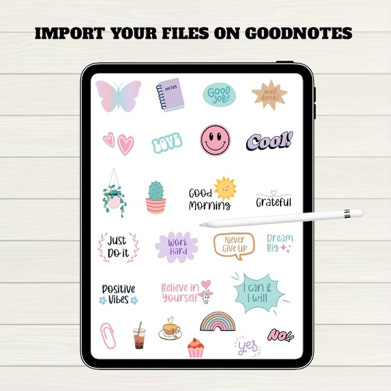 Digital Planner Digital Stickers 350 Stickers Goodnotes Etsy